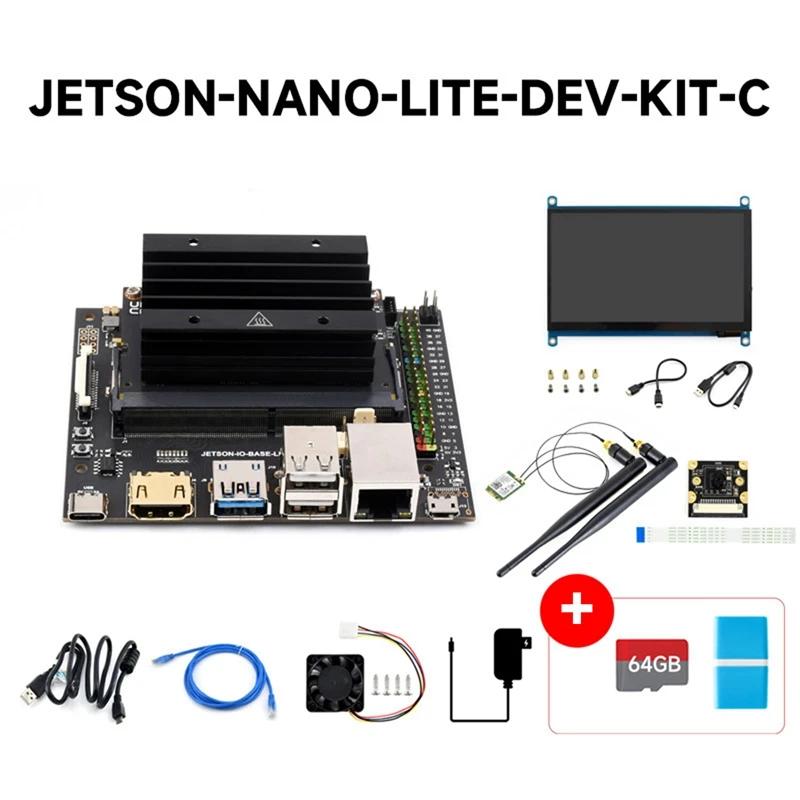 Jetson Nano Ʈ DEV ŰƮ, ھ , 64G SD ī, ī , 7 ġ ÷ ȭ, ī޶, Ʈũ ī, , 4G